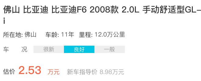 二手比亚迪f6_二手拆车比亚迪f3发动机_比亚迪f6二手车多少钱